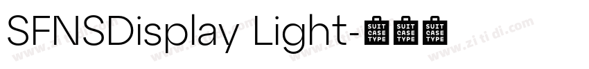 SFNSDisplay Light字体转换